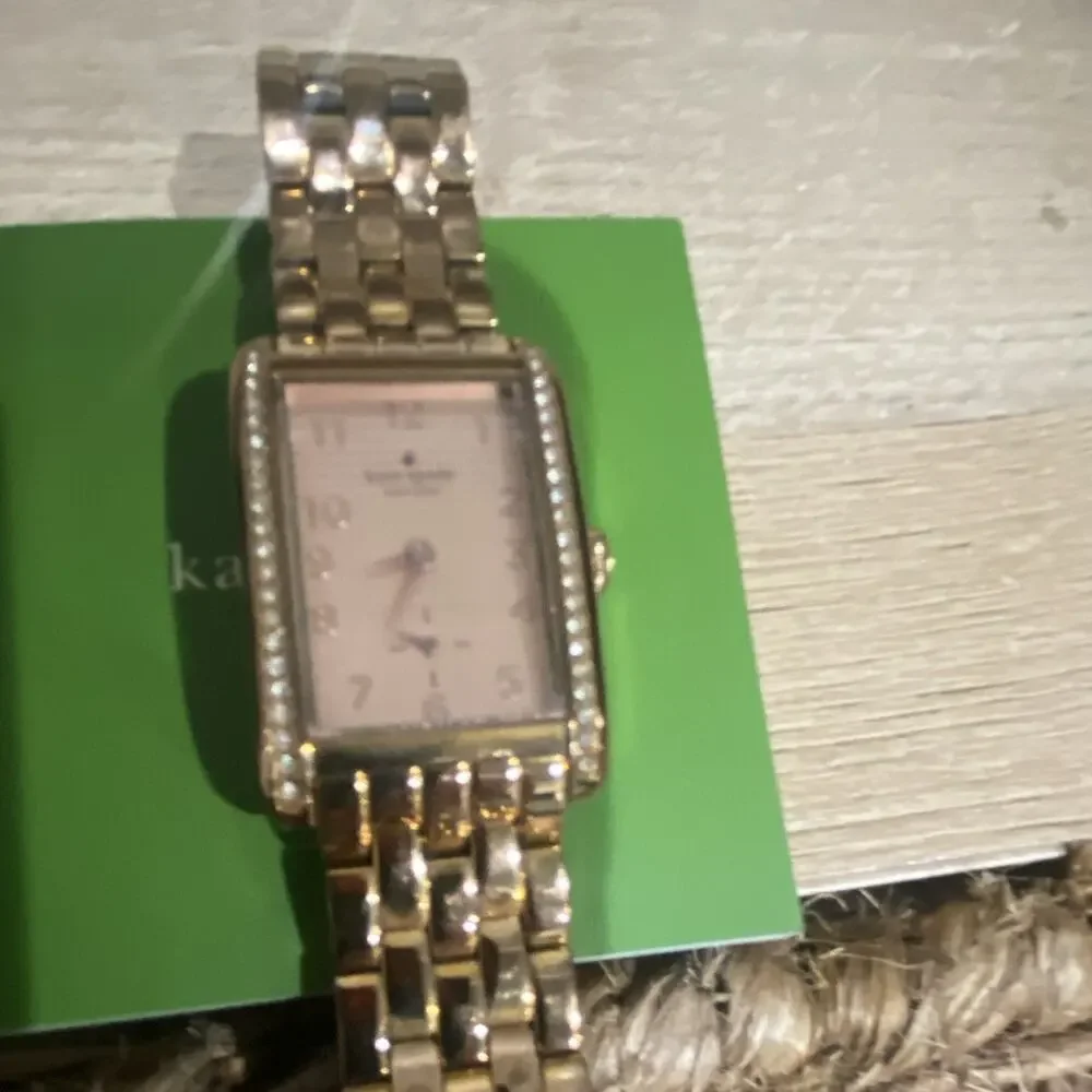 kate spade new york Women’s Rectangular Bracelet Watch Pink Dial Quartz Box